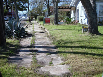 Double Curbs for Mail Cart in Fayetteville, Texas