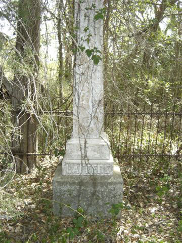 Jacob Laferre's grave in Eilers Cemetery; courtesy of Pete Fridell