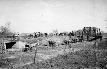 Cummins Creek bridge construction