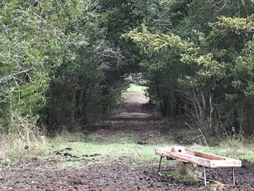 Old Brenham Road through Krebs property