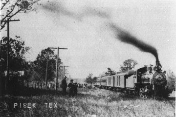 Train Leaving Pisek, Texas