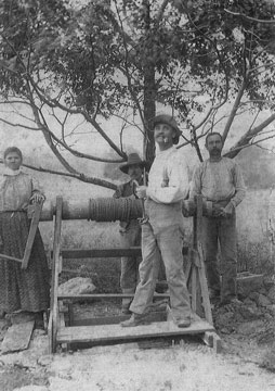 Digging a water well